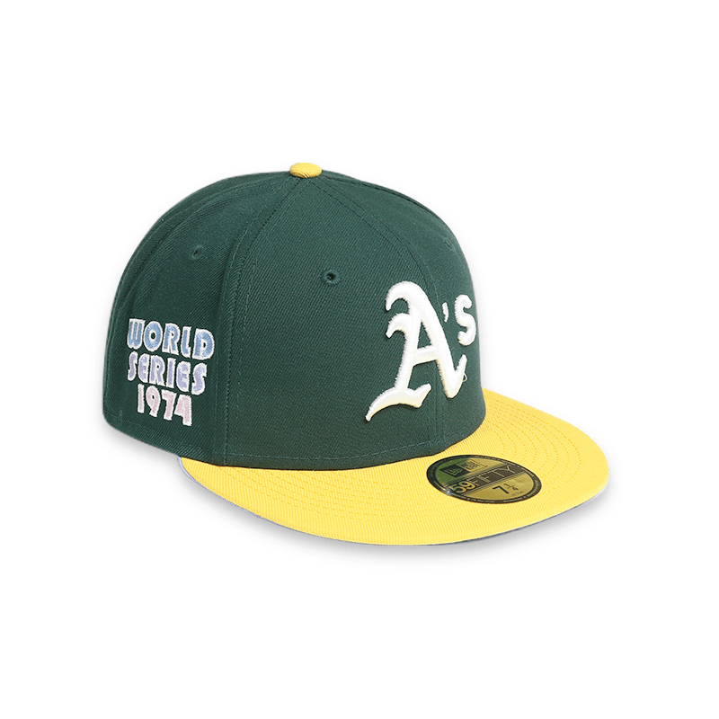 Oakland Athletics 74 World Series "POP SWEAT" Green 59FIFTY Men's Fitted Hat