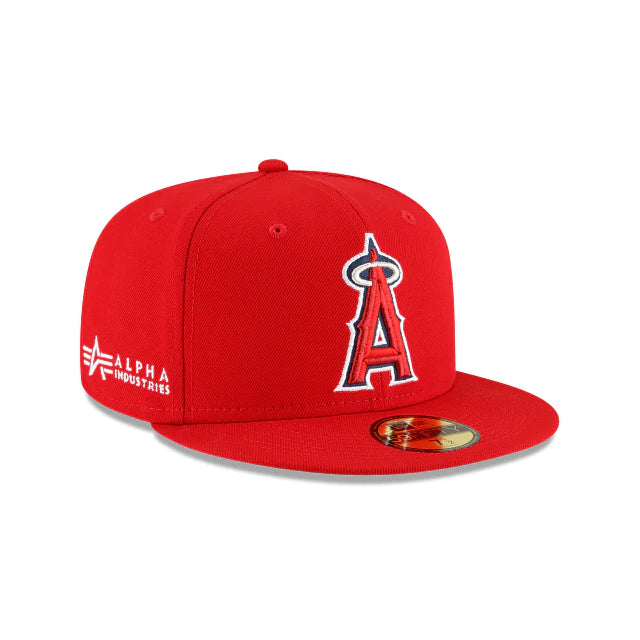 Los Angeles Angels "Alpha Industry" Red 59FIFTY Mens Fitted Hat