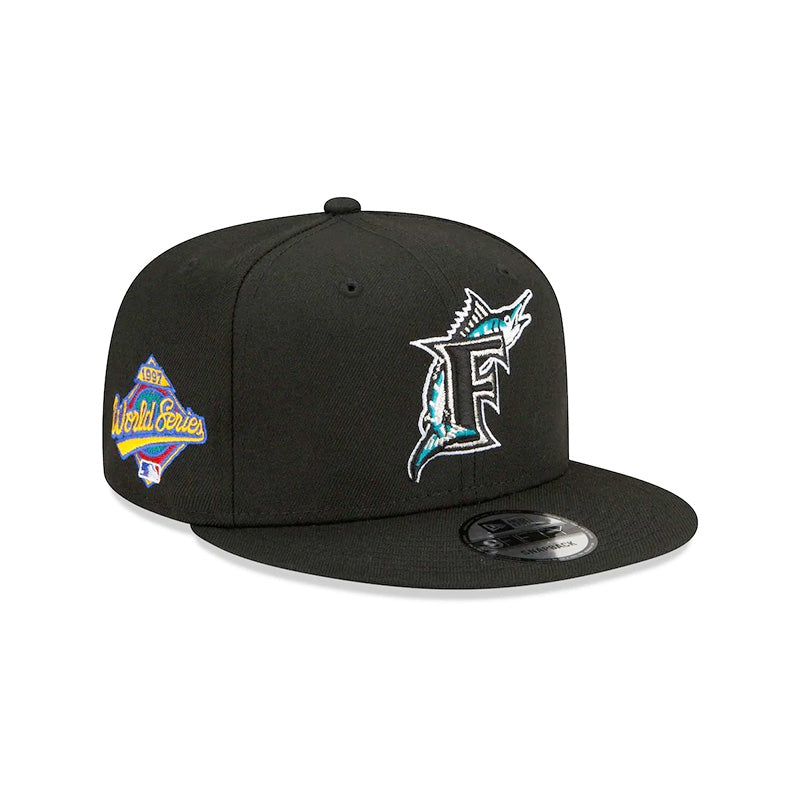 [60188165] Arizona Marlins 97 WS "Patch Up" Black Men's Snapback