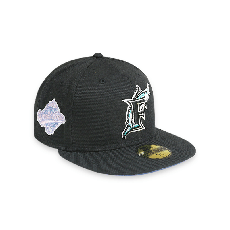 [60243518] Florida Marlins 97 WS "POP SWEAT" Black 59FIFTY Men's Fitted Hat