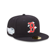 [60243844] Boston Red Sox 04 WS Comic Cloud Navy 59FIFTY Men's Fitted Hat