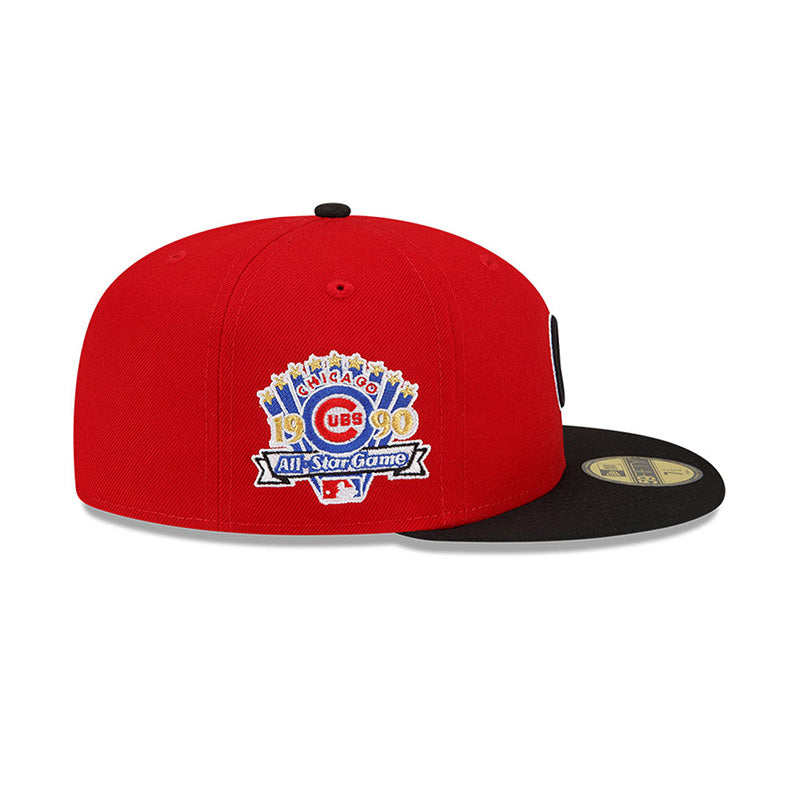 Chicago Cubs '90 All-Star Game Red New Era X Just Don 59FIFTY Mens Fitted Hat