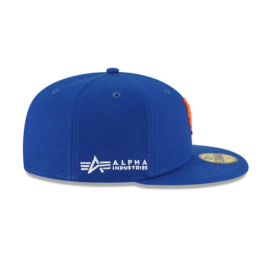 New York Mets "Alpha Industry" Blue 59FIFTY Men's Fitted Hat