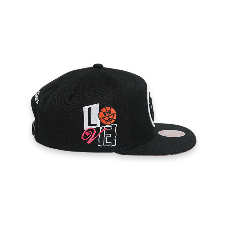 [6HSSSH21228-BNEBLCK] BROOKLYN NETS All Love Snapback