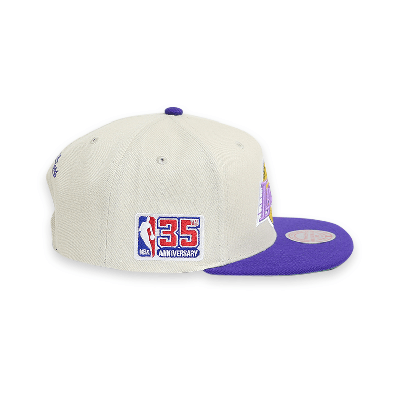 [6HSSSH21231-LALOFWH] LOS ANGELES LAKERS 35th Side Snapback HWC
