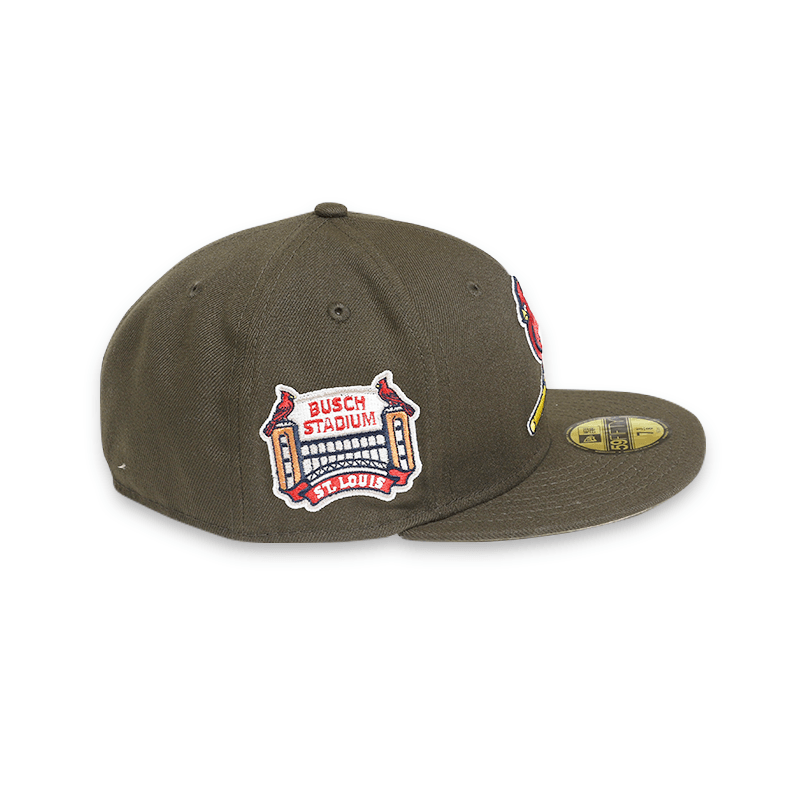 [70693442] St. Louis Cardinals  "Busch Stadium" Brown 59FIFTY Men's Fitted Hat