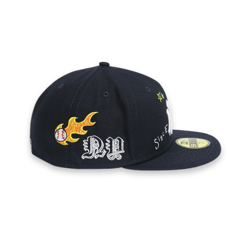 [60243726] New York Yankees "Scribble" Navy 59FIFTY Men's Fitted Hat
