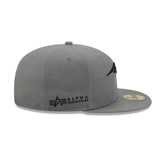 New England Patriots "Alpha Industry" Grey 59FIFTY Men's Fitted Hat