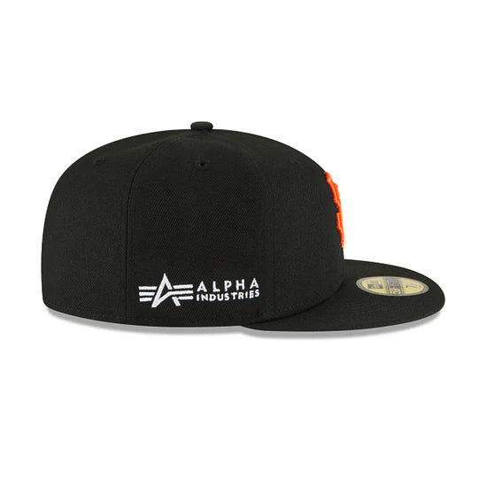 San Francisco Giants "Alpha Industry" Black 59FIFTY Men's Fitted Hat