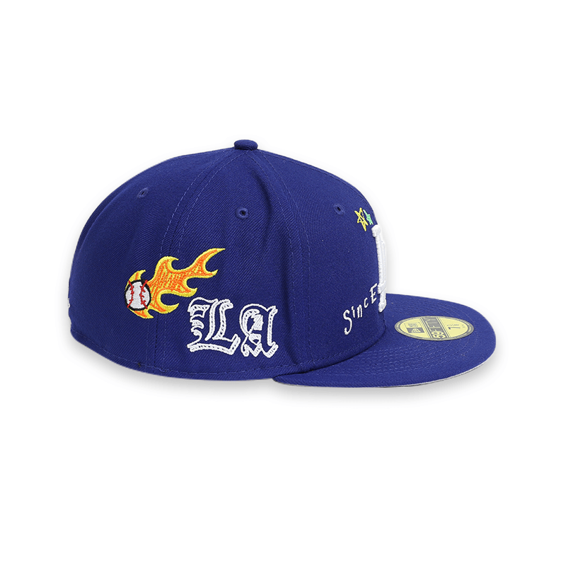 [60243713] Los Angeles Dodgers "Scribble" Blue 59FIFTY Men's Fitted Hat