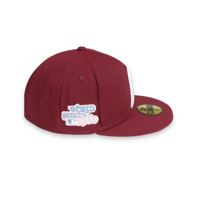 [60243502] Philadelphia Phillies "POP SWEAT" WS 80 Burgundy 59FIFTY Men's Fitted Hat
