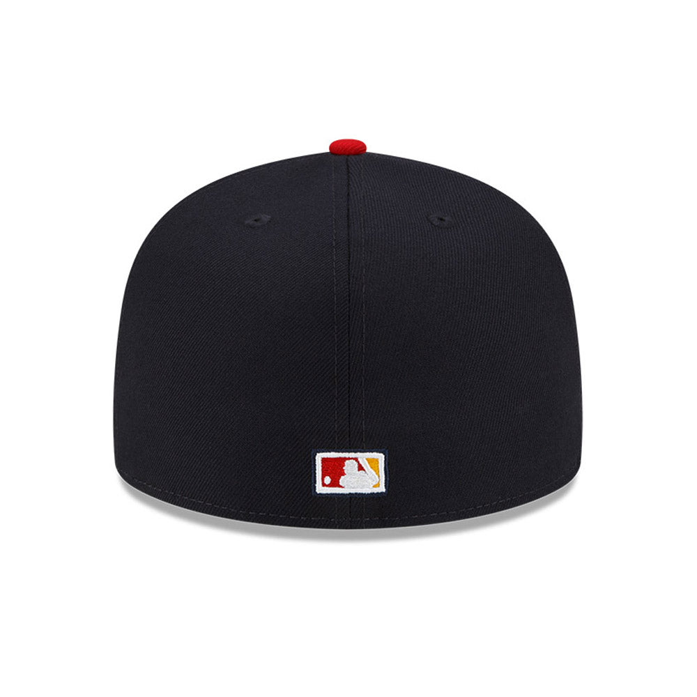 Men’s Atlanta Braves Navy Ligature 59FIFTY Hats