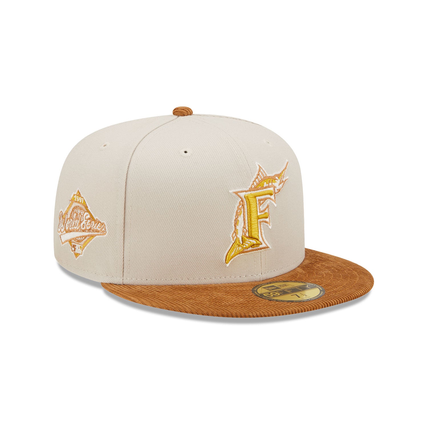 Florida Marlins 97 World Series Corduroy Black 59FIFTY Men's Fitted Hat